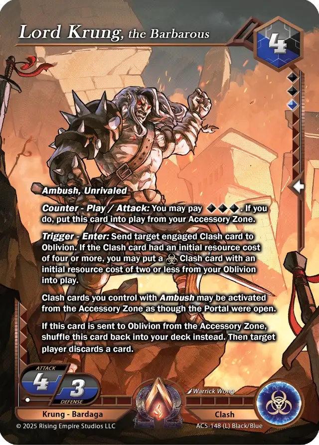 Lord Krung, the Barbarous (AC5-148)