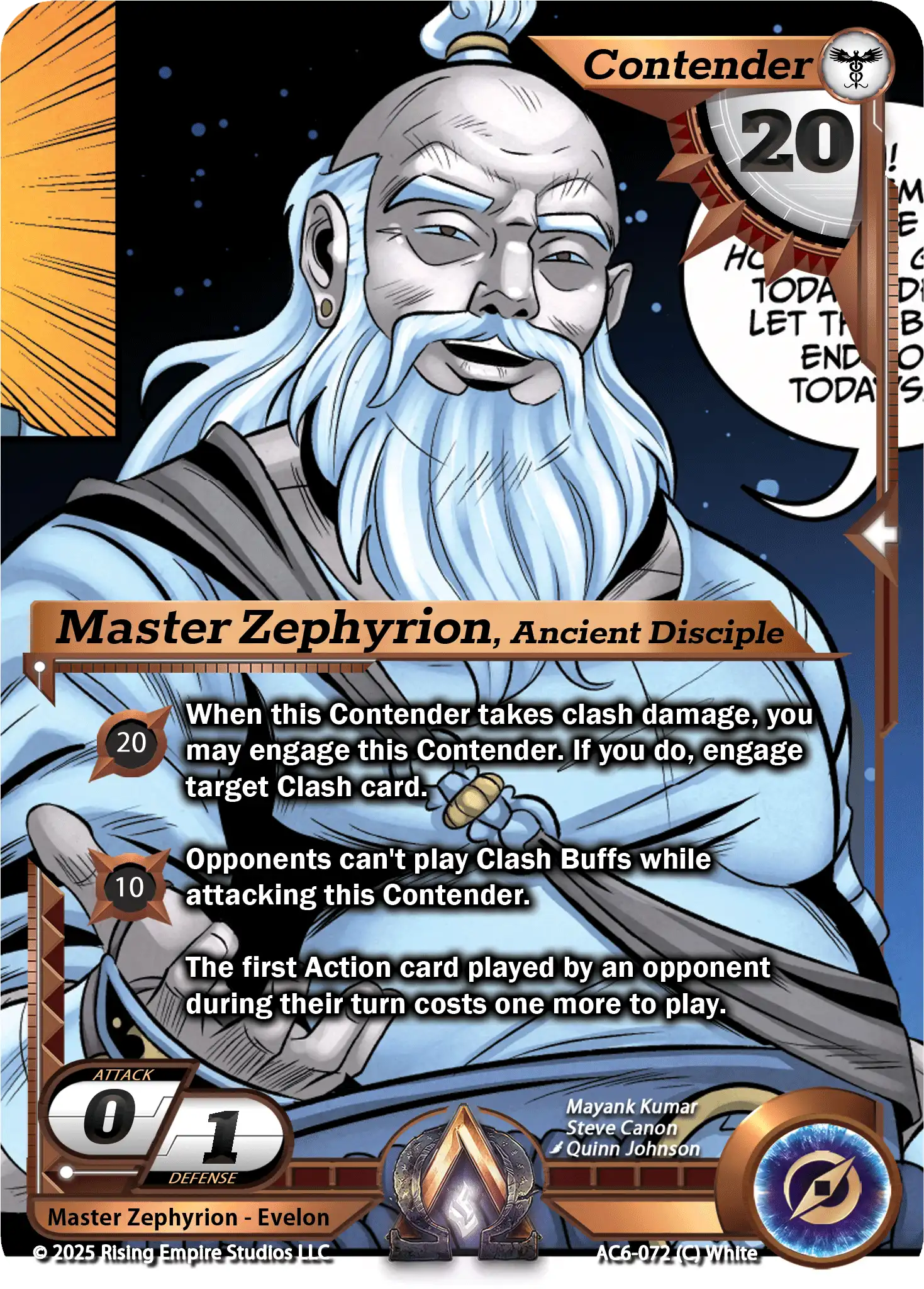 Master Zephyrion, Ancient Disciple (AC6-072)