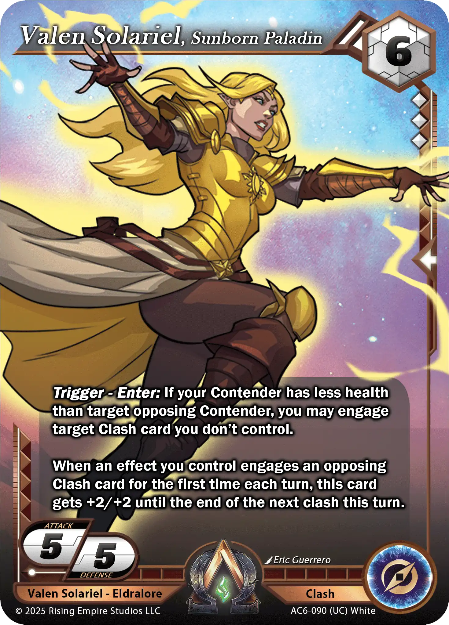 Valen Solariel, Sunborn Paladin (AC6-090)