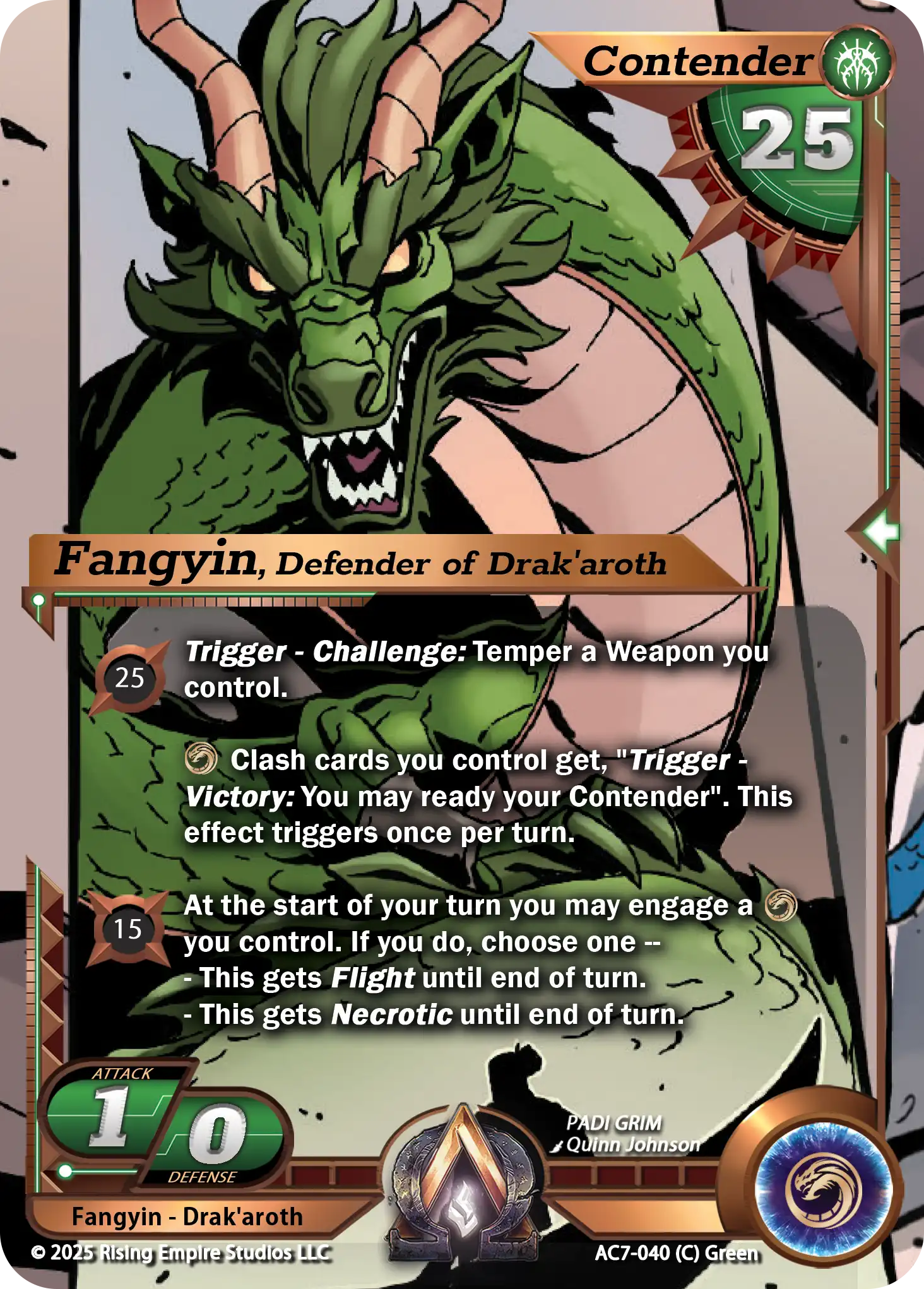 Fangyin, Defender of Drak'aroth (AC7-040)