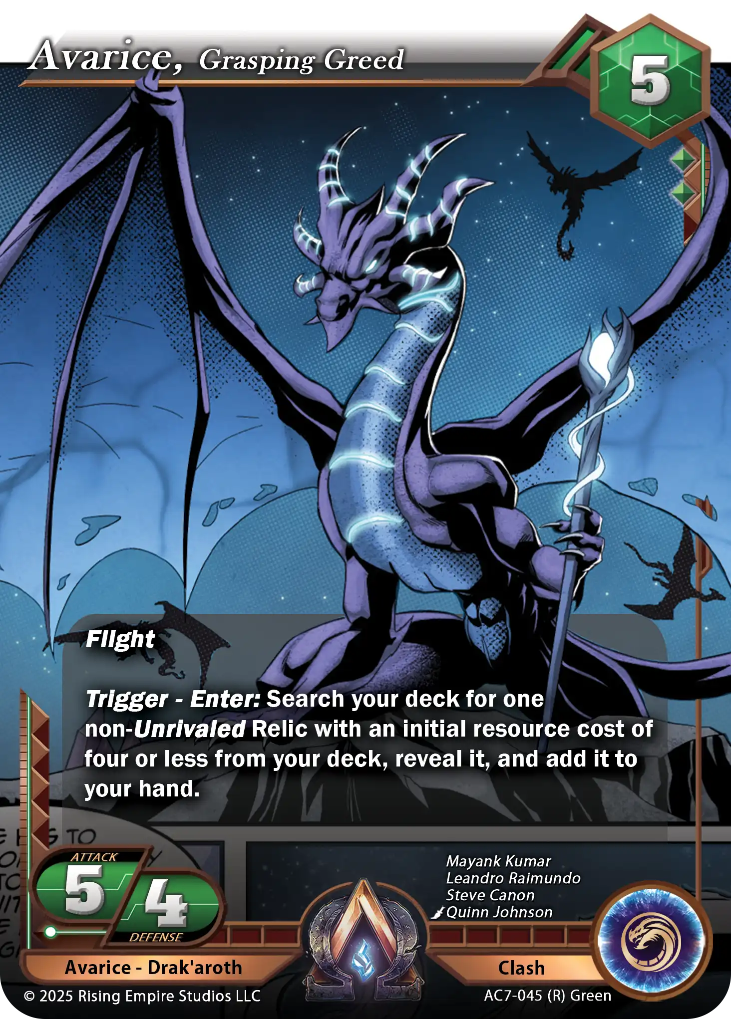Avarice, Grasping Greed (AC7-045)