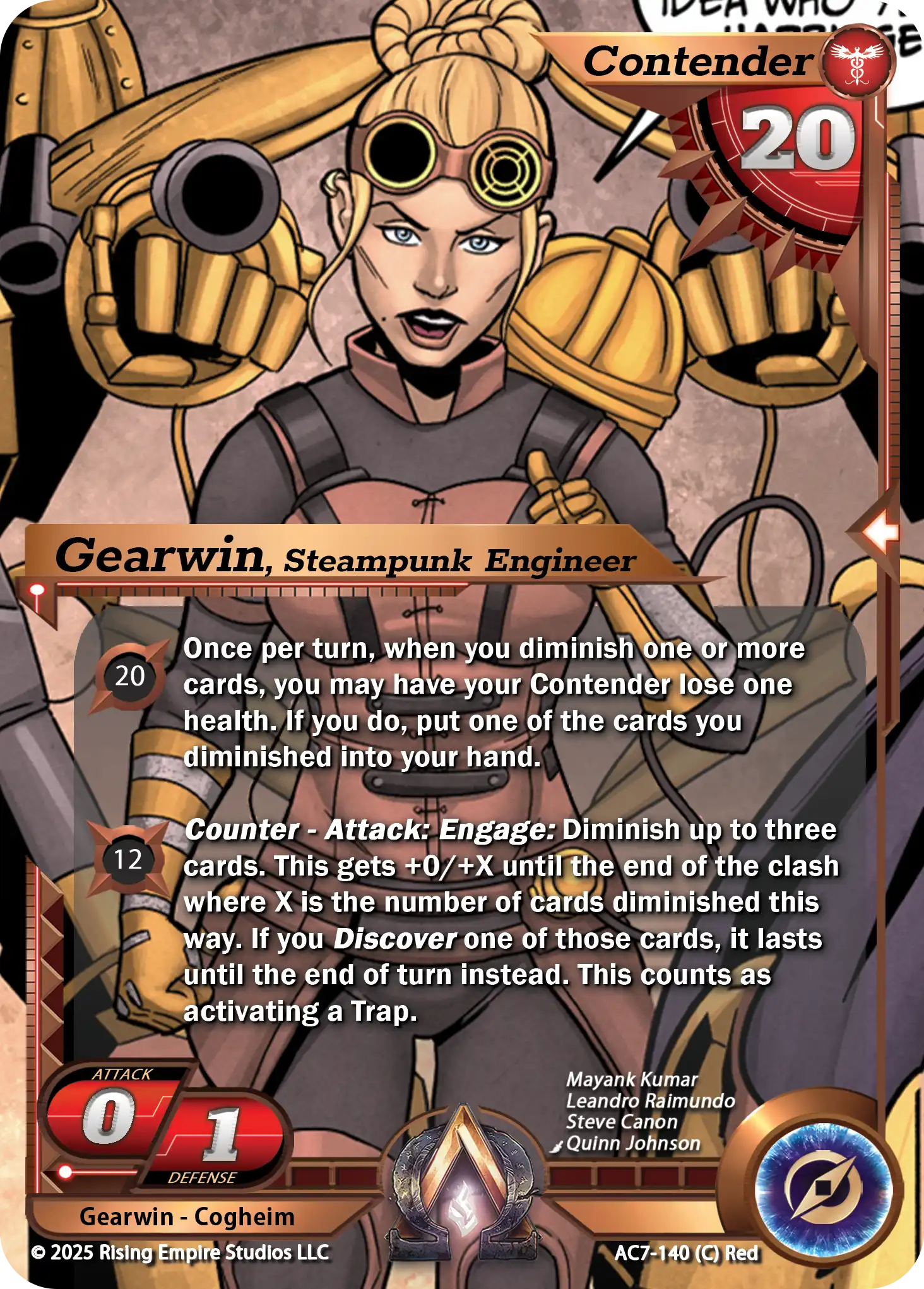 Gearwin, Steampunk Engineer (AC7-140)