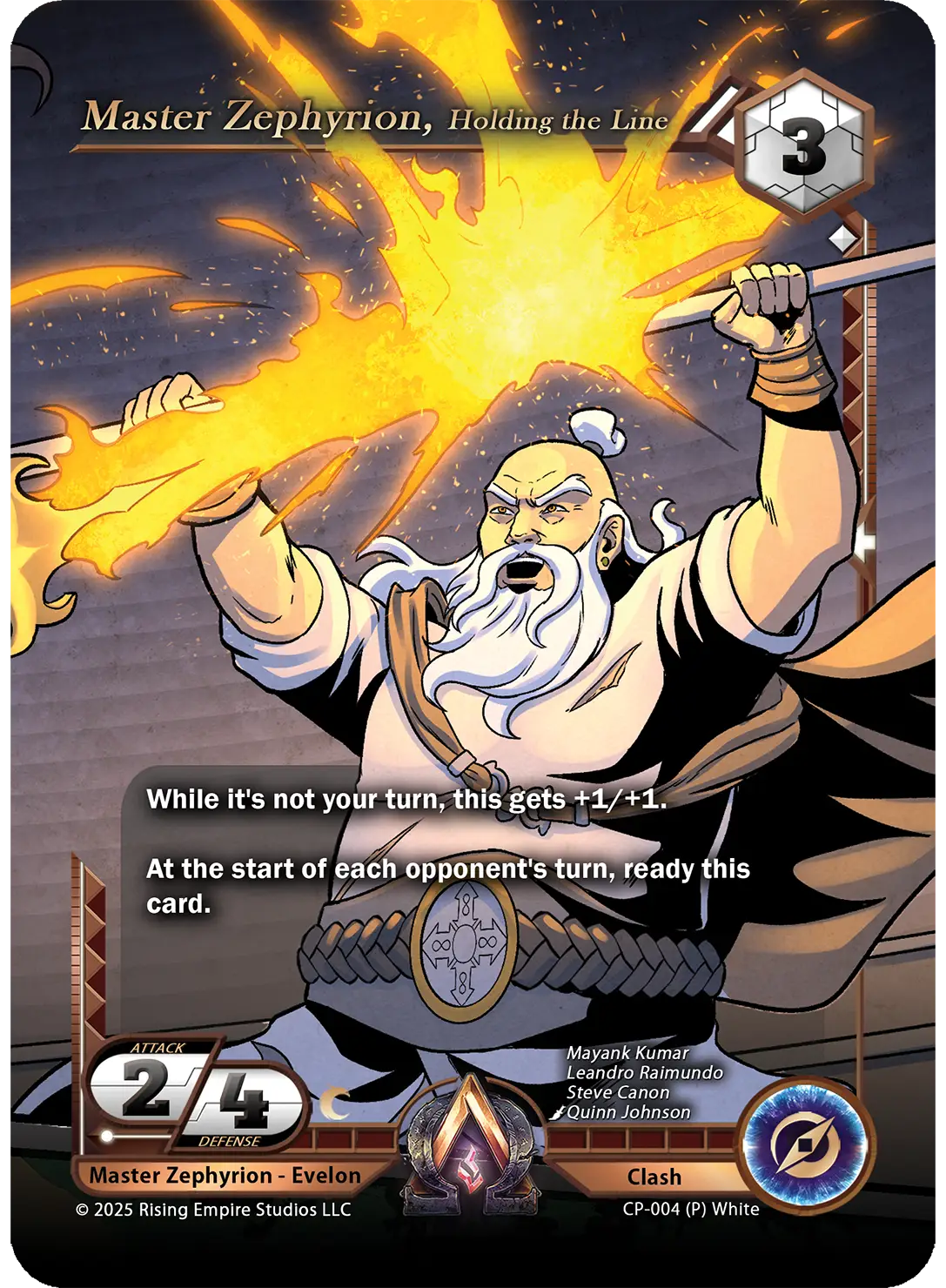 Master Zephyrion, Holding the Line (CP-004)