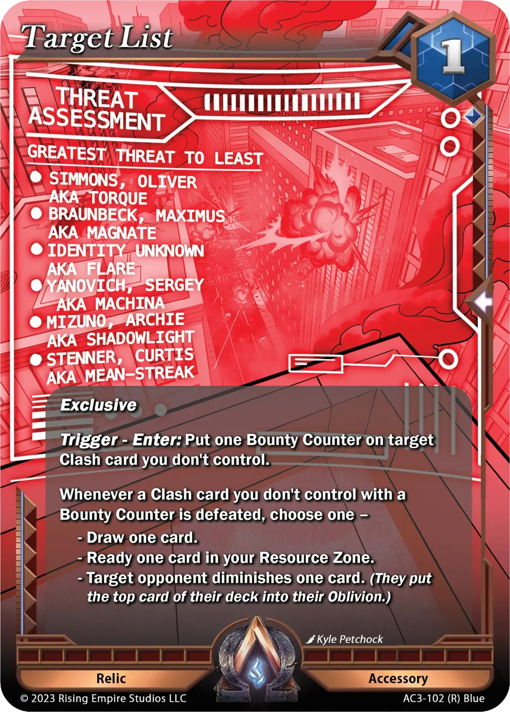 Target List (AC3-102)