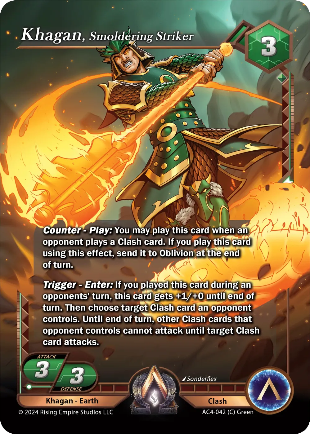 Khagan, Smoldering Striker (AC4-042)
