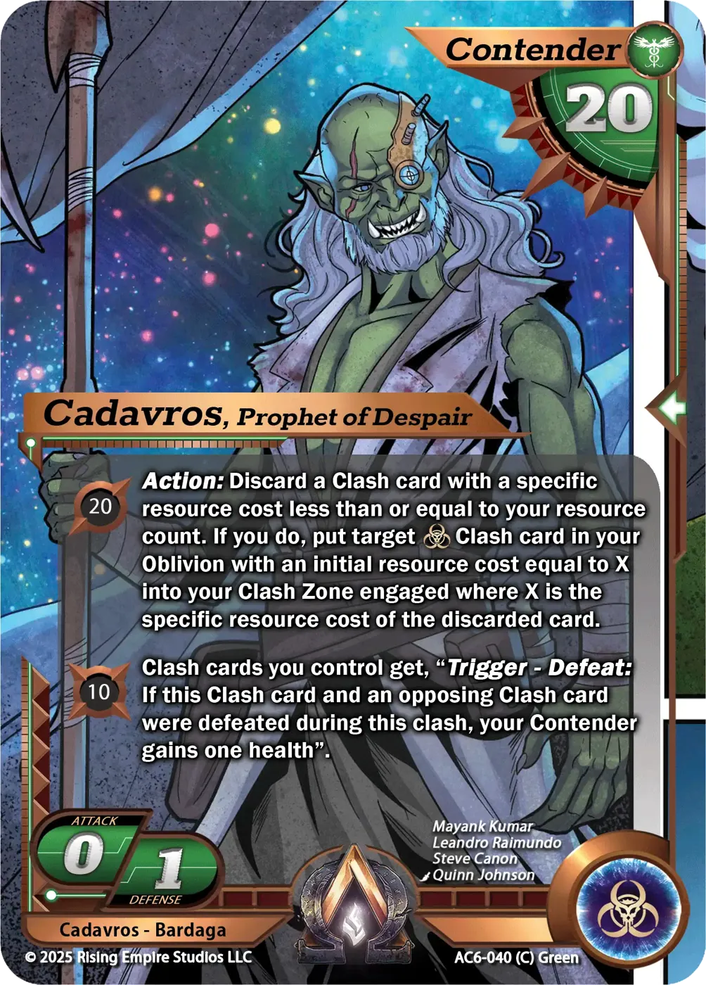 Cadavros, Prophet of Despair (AC6-040)
