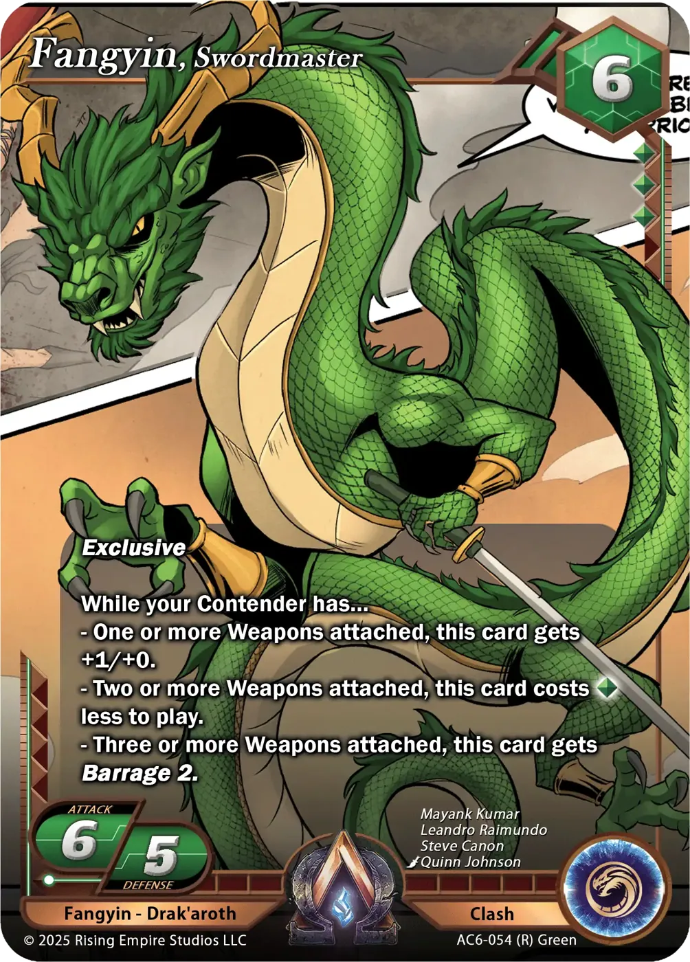 Fangyin, Swordmaster (AC6-054)