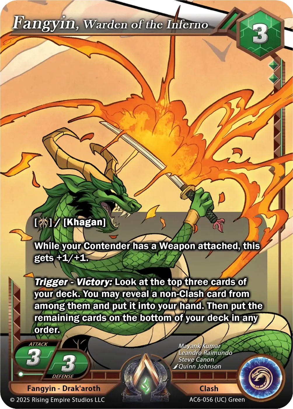 Fangyin, Warden of the Inferno (AC6-056)