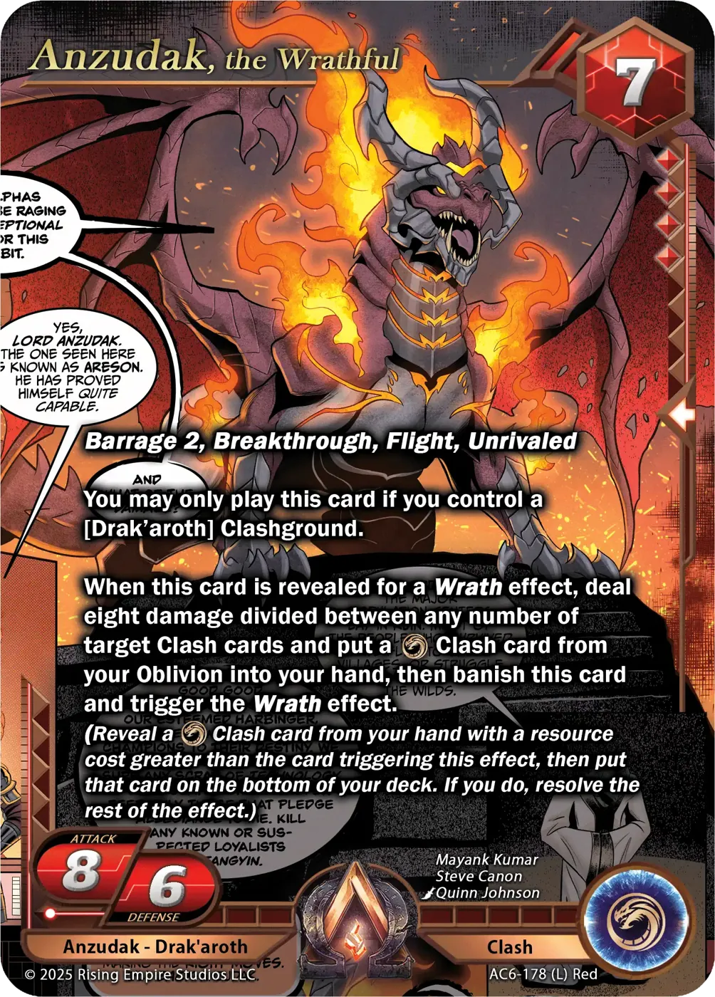 Anzudak, the Wrathful (AC6-178)