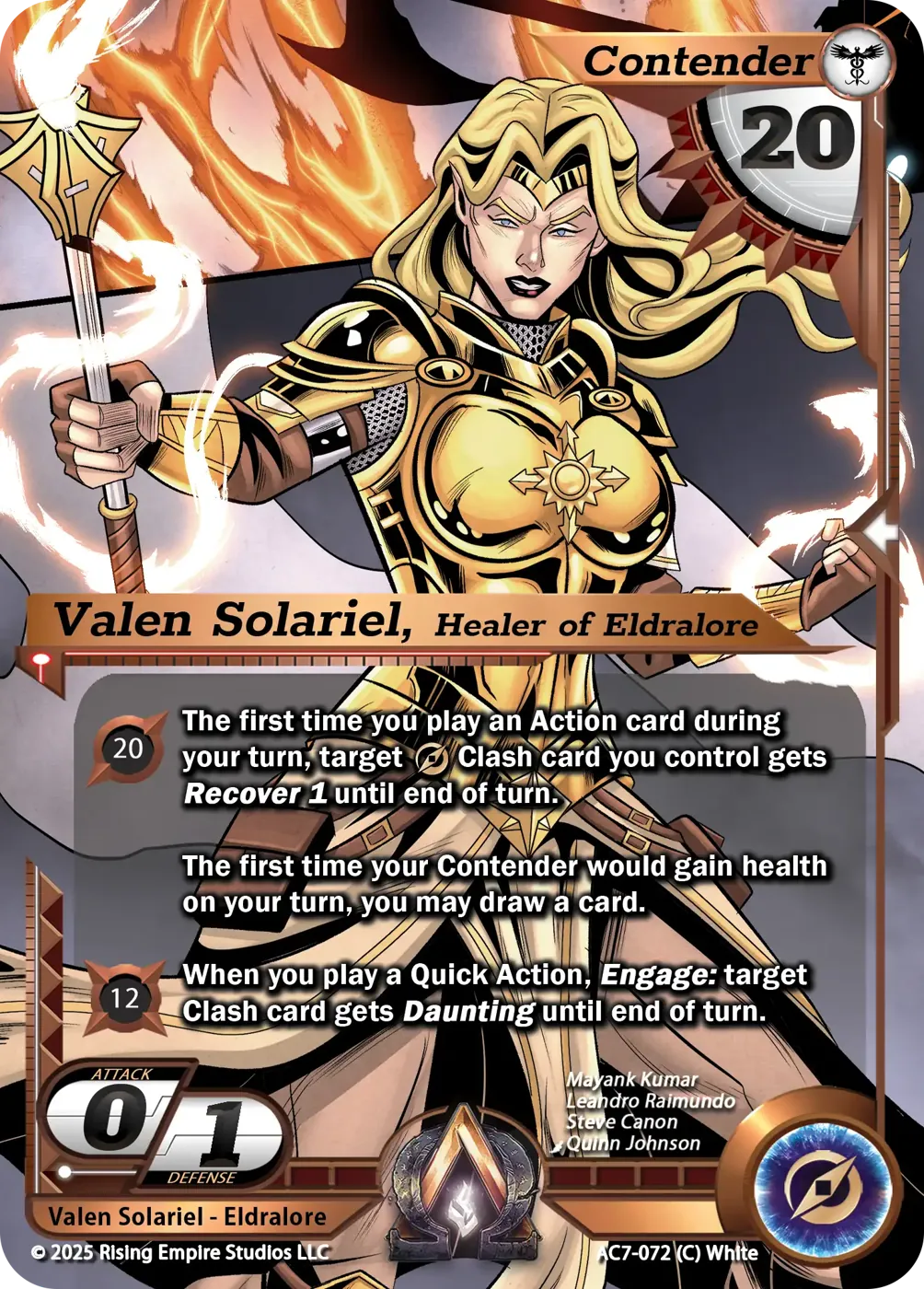 Valen Solariel, Healer of Eldralore (AC7-072)