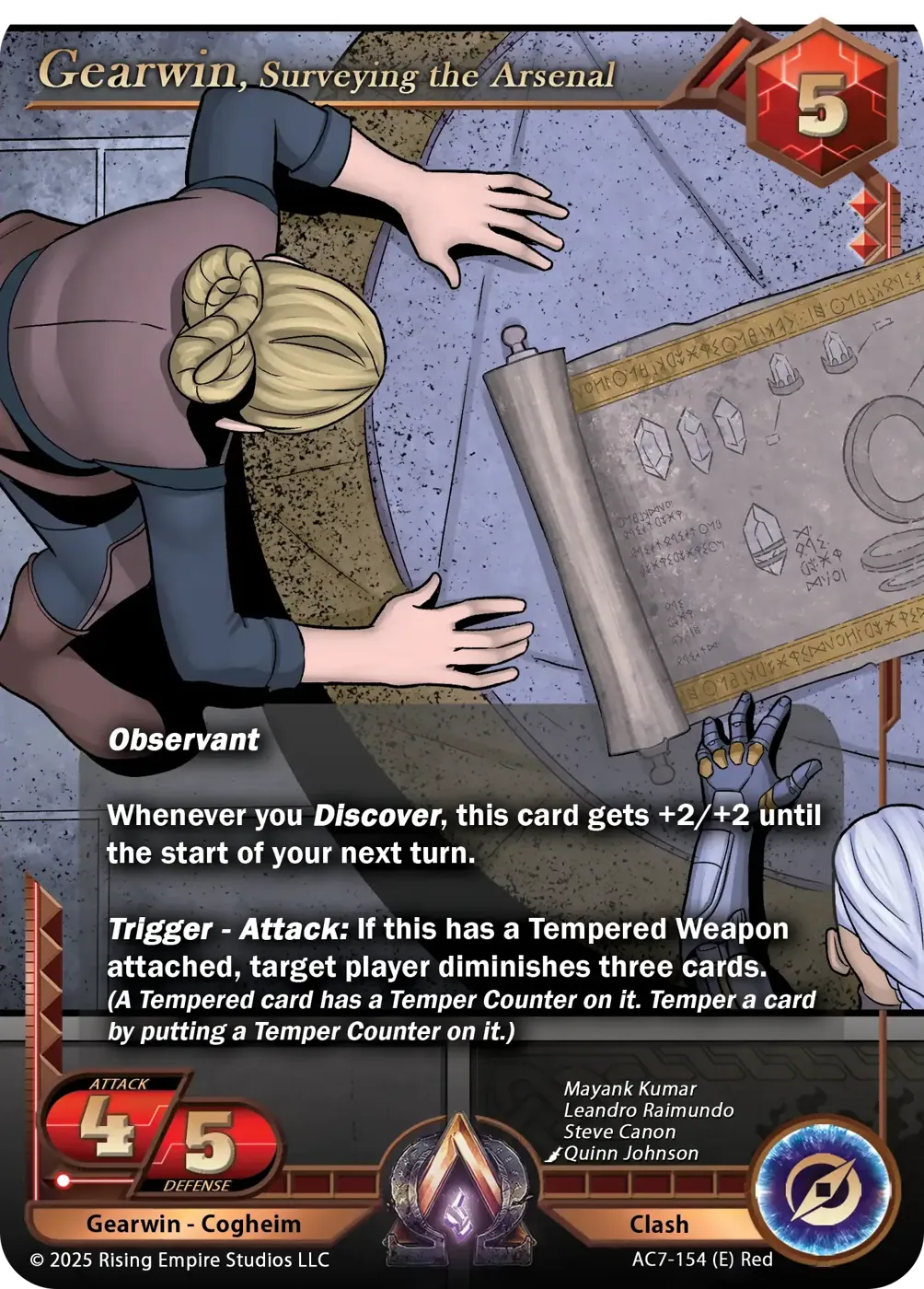 Gearwin, Surveying the Arsenal (AC7-154)
