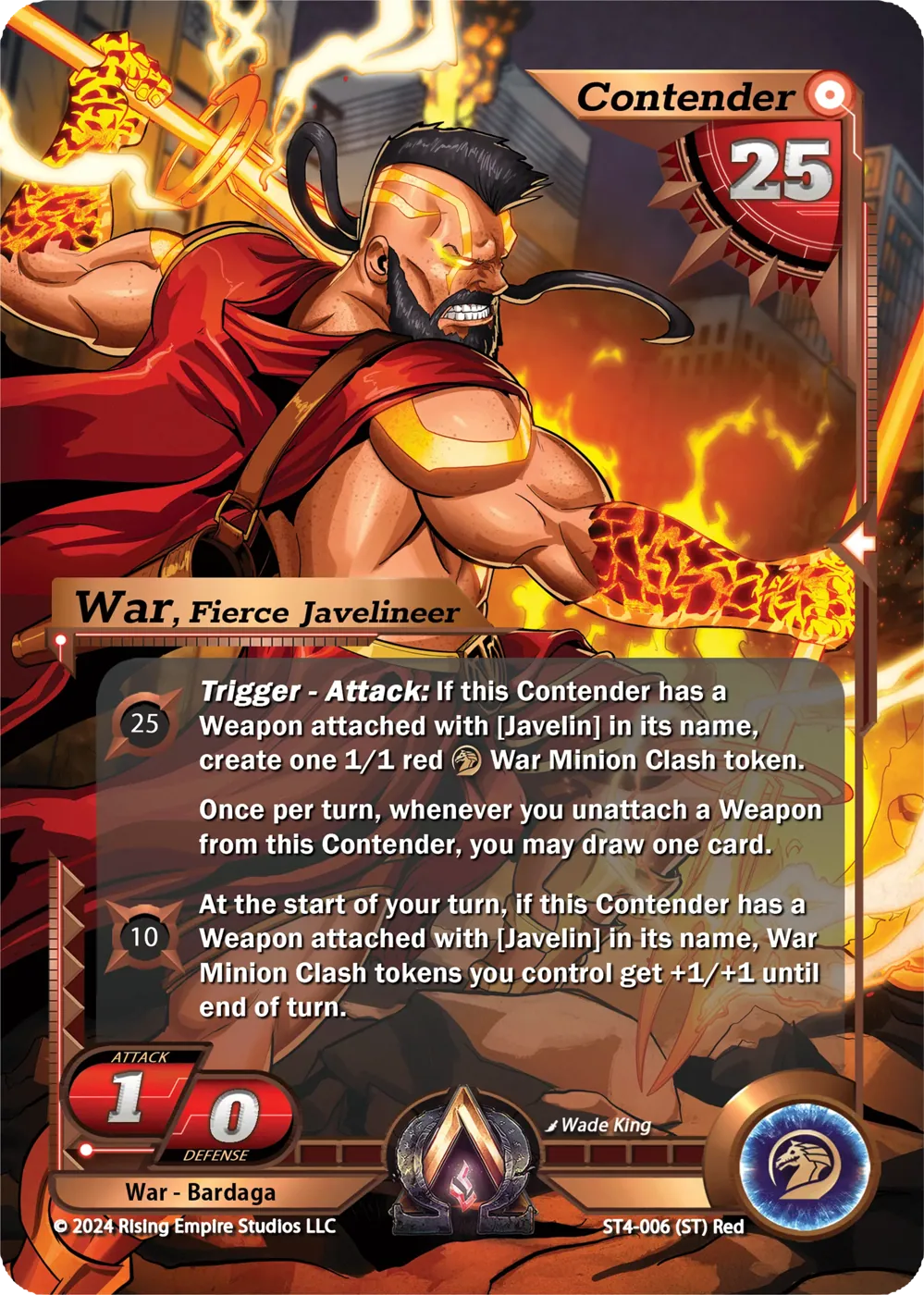 War, Fierce Javelineer (ST4-006)