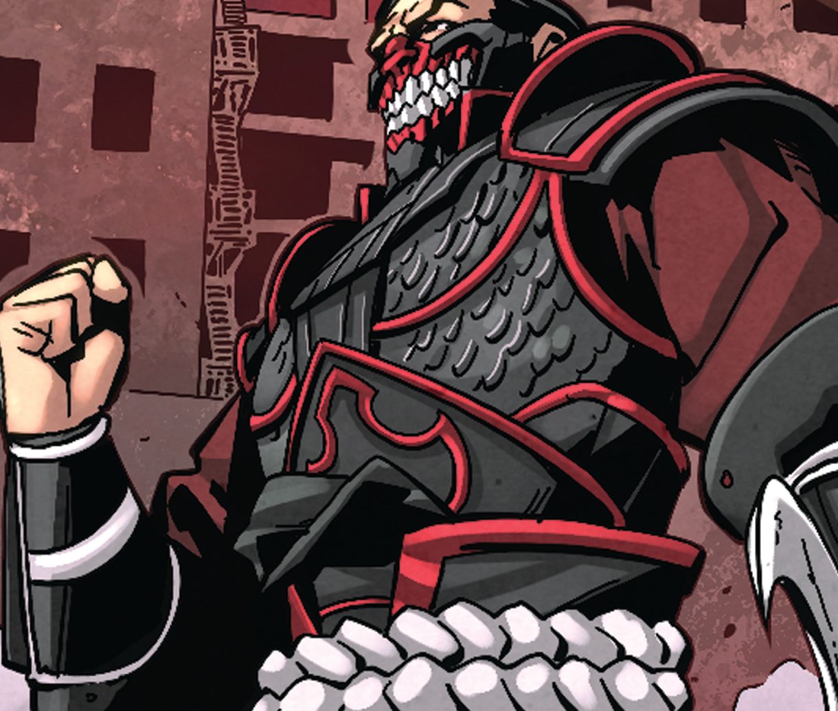 Vig Wyrmhammer, the earlier Harbinger of Conquest, art from Conquest, the Unrivaled